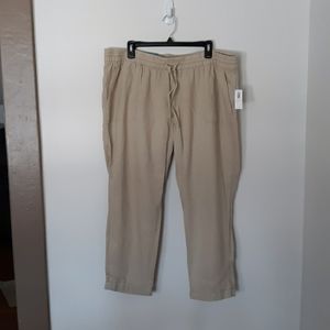 Old Navy Linen Crop Pants XL